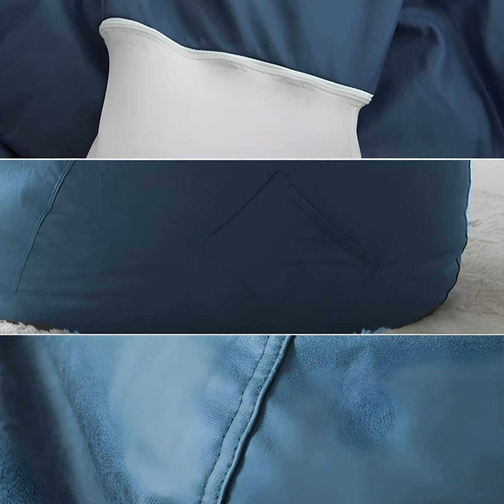 Size comparison of bean bag chair options