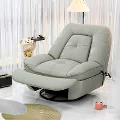 Stylish Grey Upholstered Rocking Chair