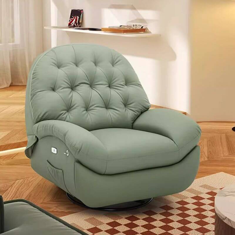 adjustable electric recliner in modern living room setting