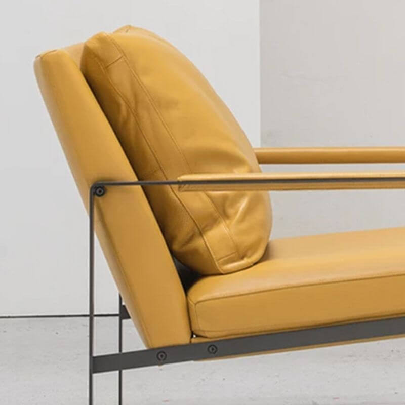 Comfortable seating in Industrial Pillow Back Armchair