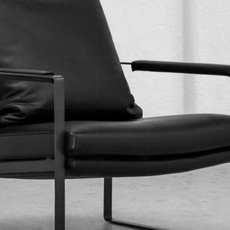 Stylish faux leather armchair