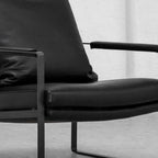 Stylish faux leather armchair