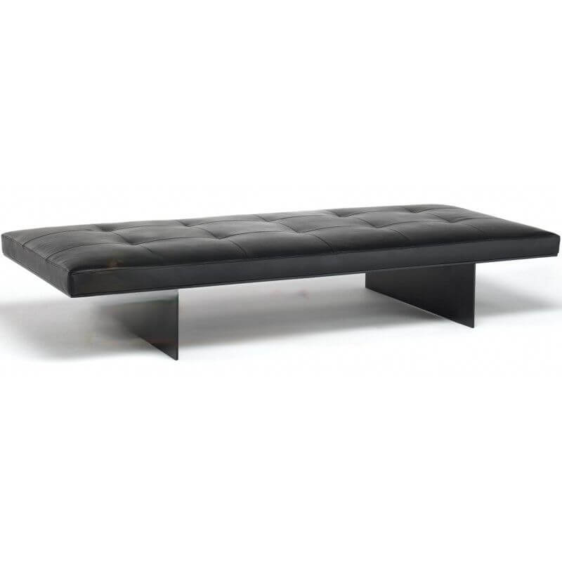 ink minimalist bench black side view