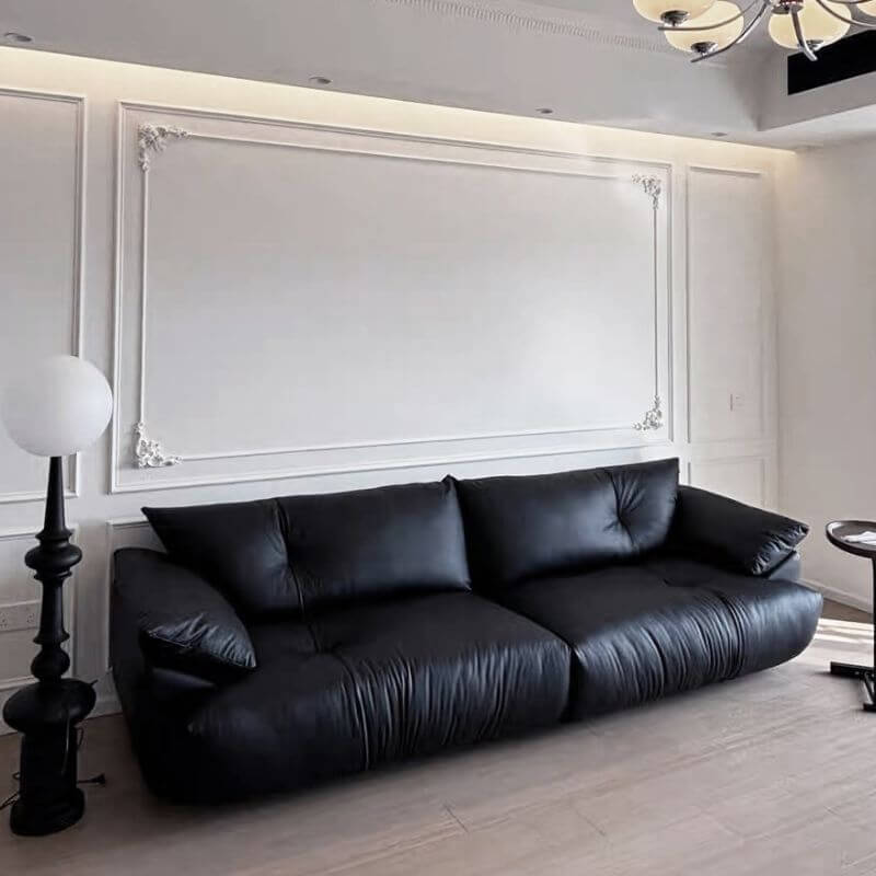 Modern sofa with concealed support