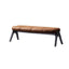 Stylish gold and black indoor benches