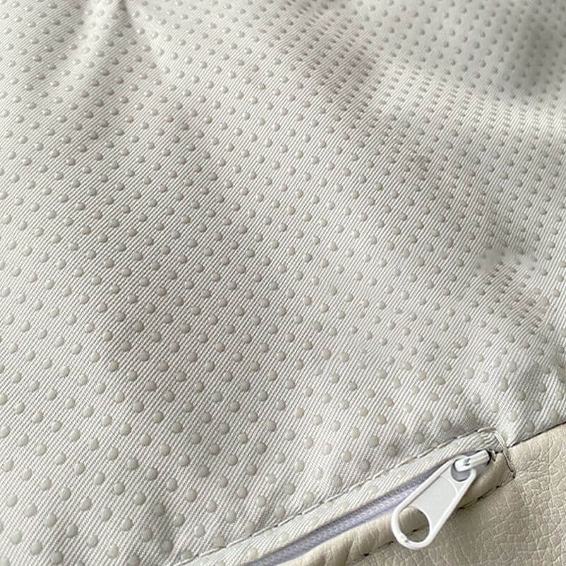 Ink maroon plastic fabric sack chair front view