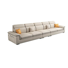 Ivory Sofa with Pillows