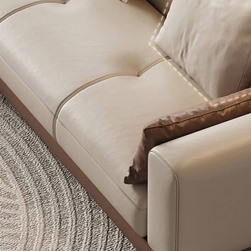 Ivory Standard Sofa with arms