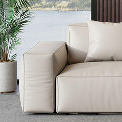 Comfortable seating on genuine leather