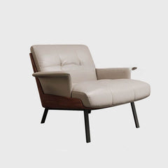 Comfortable armchair with plush tufting details