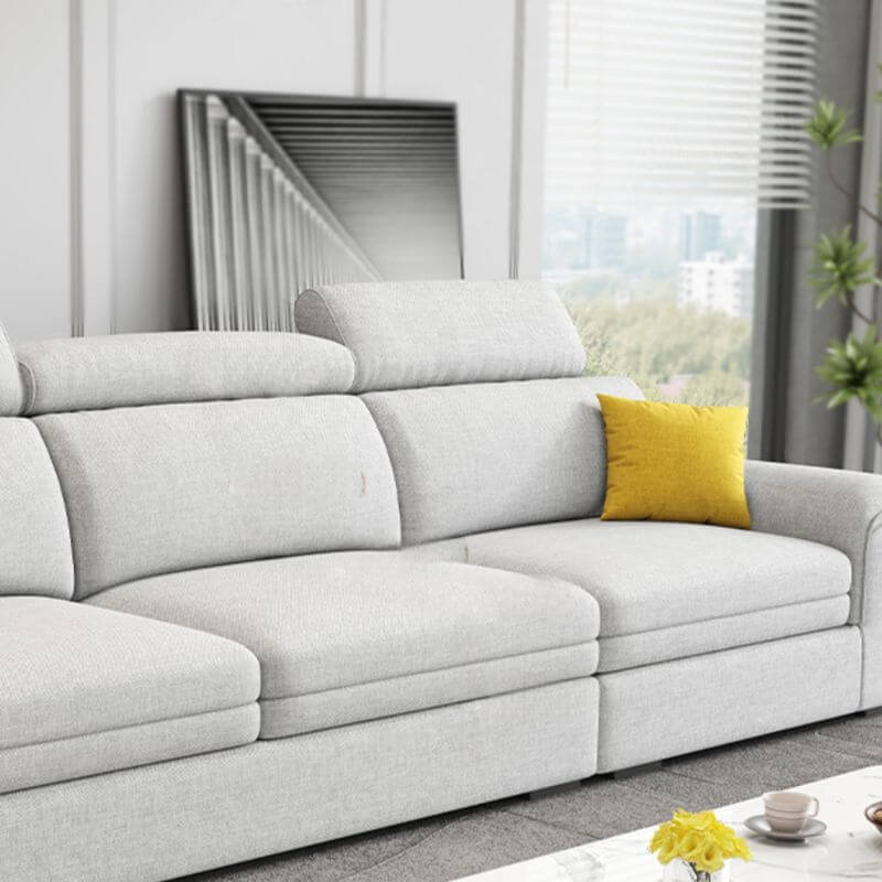 Luxurious upholstery of the L-Shape sofa recliner