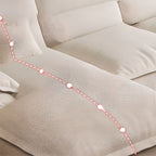 Durable Fabric Sectional Couch