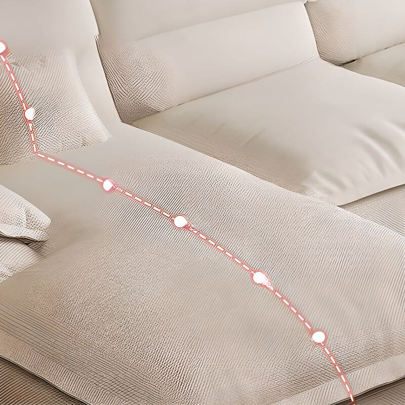 Durable Fabric Sectional Couch