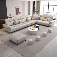 Modern L-Shape Sectional with soft fabric