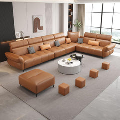 Elegant corner sofa in casual setting