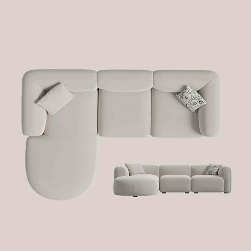 L-Shape Sectional with Contemporary Design