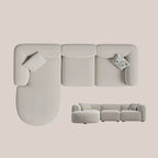 L-Shape Sectional with Contemporary Design