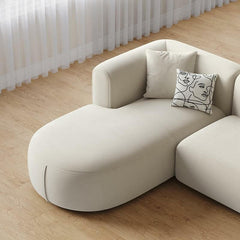 Elegant Corner Sofa with Hidden Support