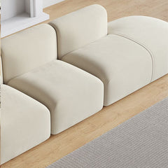 Modern Cream Sofa with Ample Seating