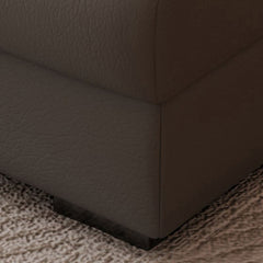 Elegant leather upholstery close-up