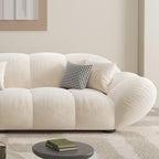 L-Shape Recliner with decorative cushions