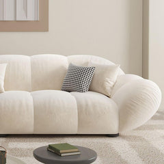 L-Shape Recliner with decorative cushions