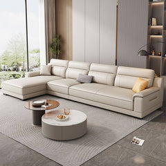 Living room with L-Shape Sofa Recliner