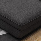 Reclined position of Olive Green recliner sofa