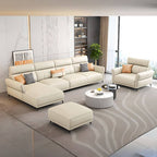 Durable pine wood sofa with vibrant upholstery