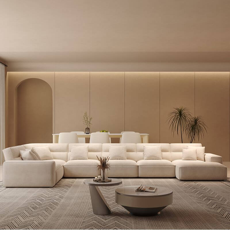 L-Shape Right Hand Facing Sofa Recliner with Concealed Support for Parlor Secondary image