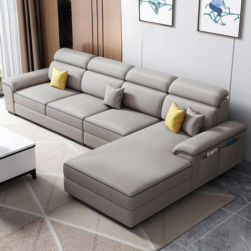 L-Shape sofa in modern decor