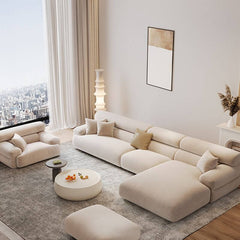 L-Shape Sofa Recliner in Living Room