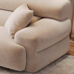 Recliner Sofa with Cozy Throw Pillows