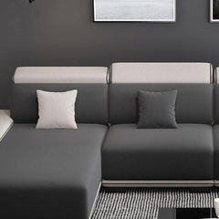 Comfortable chaise lounge on sectional