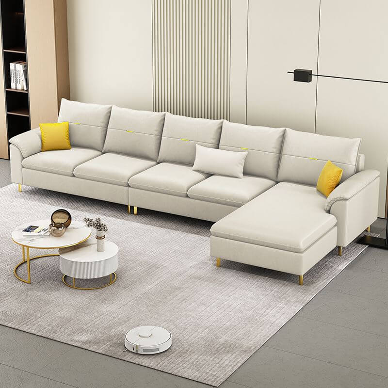 L-Form Sofa Chaise für 5 Personen, Rechtsausrichtung