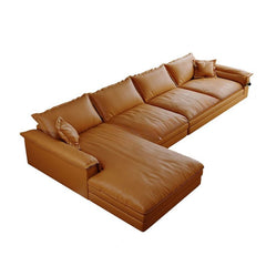 Plush Amber Cushion Sofa