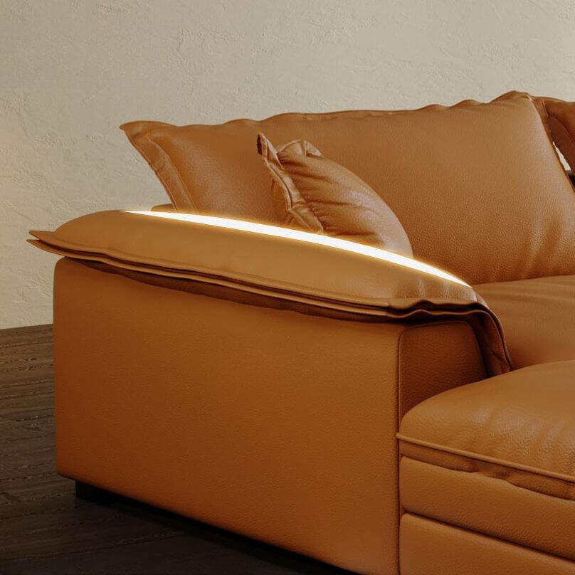 Inviting Amber Colored Chaise
