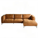 Comfortable chaise lounge in amber