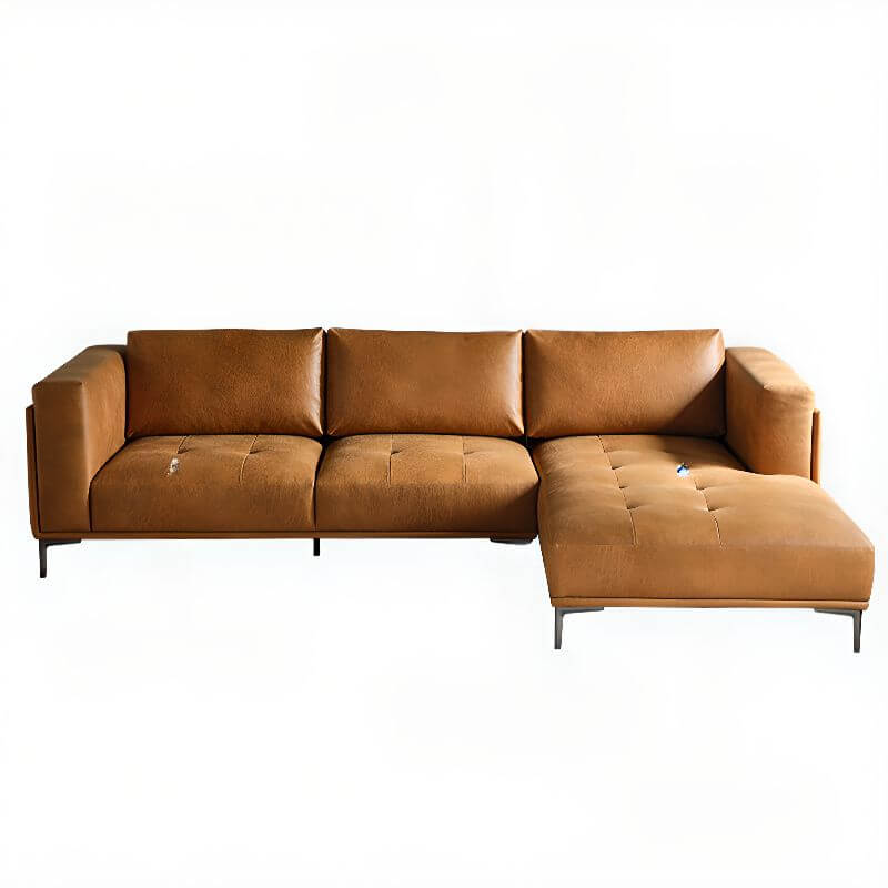 Comfortable chaise lounge in amber