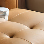 Amber color sofa chaise with spacious design