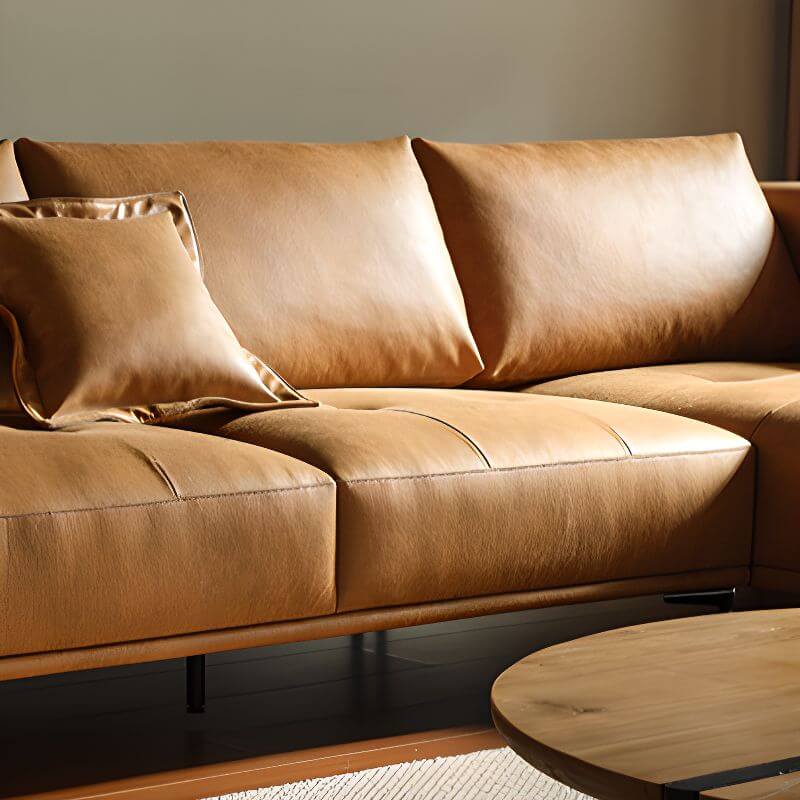 Durable upholstered sofa with high-density foam