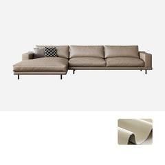 L-Shape sofa with plush cushions