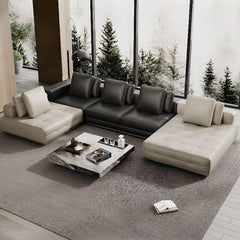 L-Shape Sofa Chaise in Black