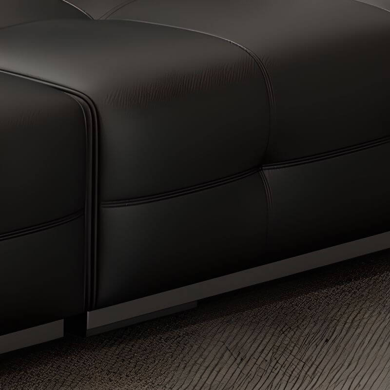 Stylish black upholstery sofa