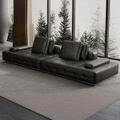 L-Shape Sofa Chaise in Black