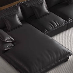 Stylish black upholstery