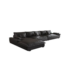 L-Shape Sofa Chaise in Black