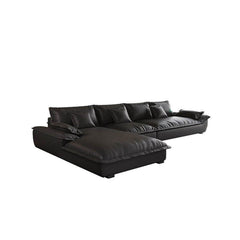 Versatile black chaise lounge