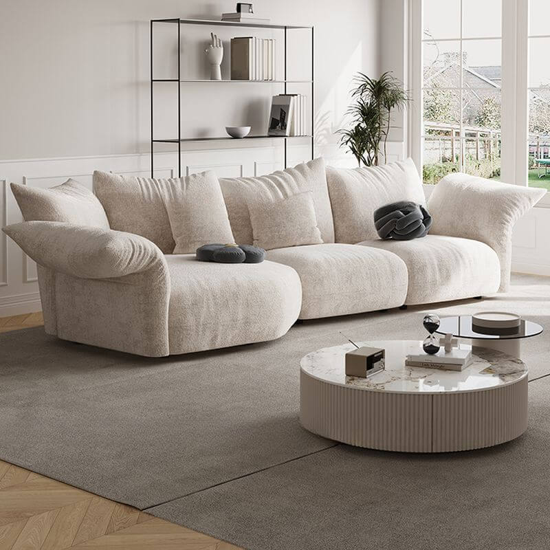 Stylish living room featuring L-Shape Sofa Chaise