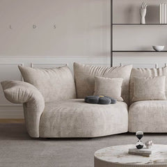 Plush seating of L-Shape Sofa Chaise